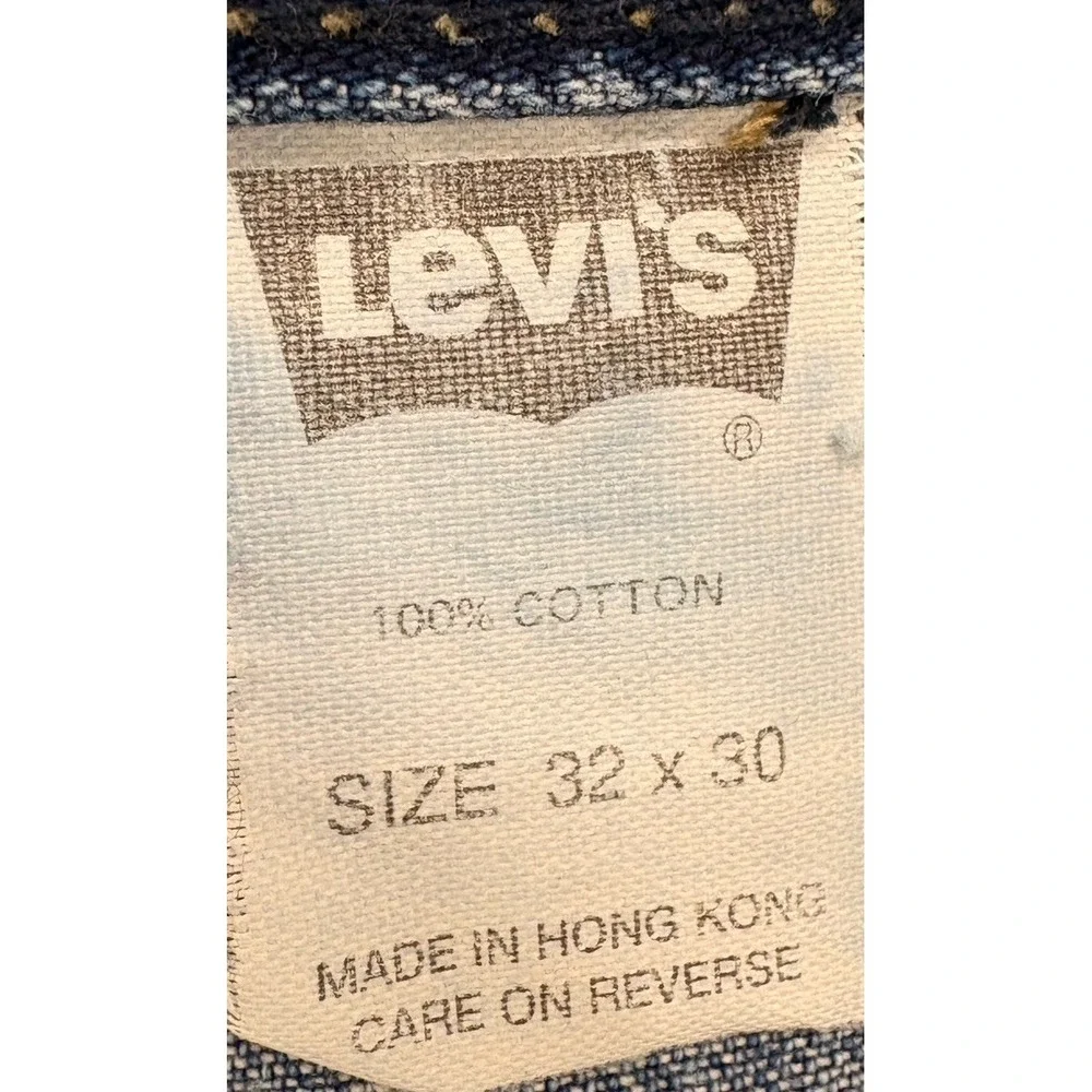 Vintage Levis L2 Jeans Men 32x30 Blue Baggy Relaxed Straight Denim Y2K